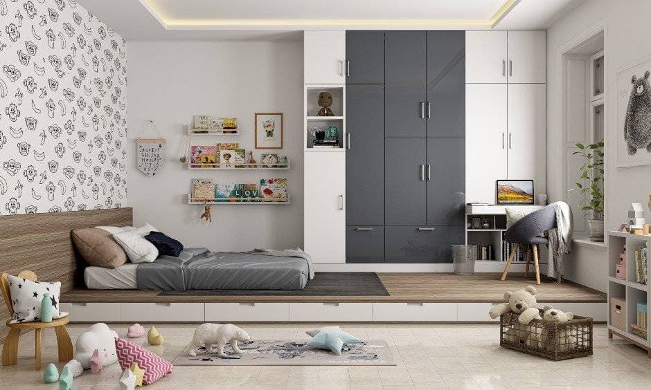 kids-bedroom-design-with-multifunctional-furniture