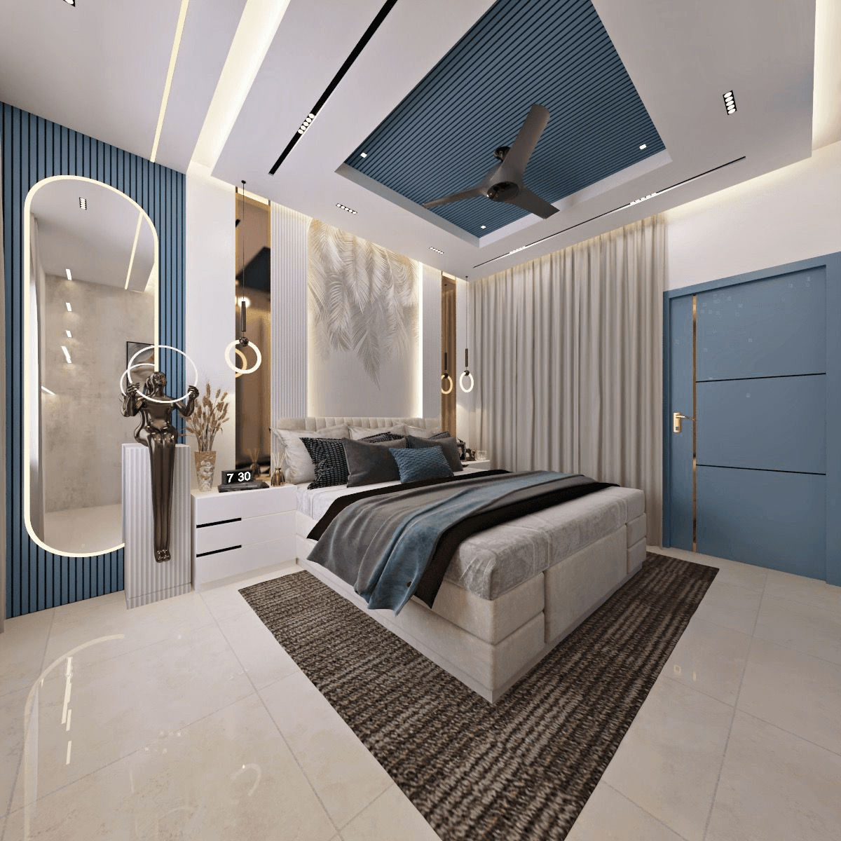bedroom-interior-design-for-a-modern-3bhk-flat